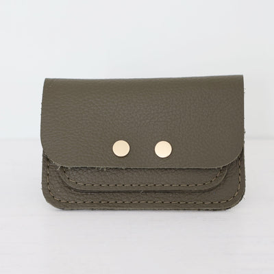 Ladies Small Black Leather Purse by Quenchy London | Quenchy London